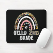 Hallo Leopard Rainbow Back to School Tee Mousepad (Mit Mouse)