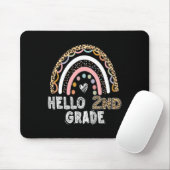 Hallo Leopard Rainbow Back to School Tee Mousepad (Mit Mouse)