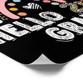 Hallo Leopard Rainbow Back to School Tee Poster (Ecke)