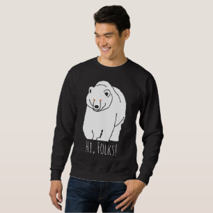Hallo, Leute! Bärenkomposition individuell anpassb Sweatshirt