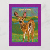 Hallo Liebe Deer Postcard Postkarte (Vorderseite)