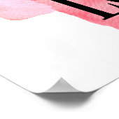 Hallo Liebe - Moderne Aquarellfarben Liebe Zitat Poster (Ecke)