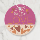 Hallo Liebe Valentine Geschenkanhänger (Vorderseite)