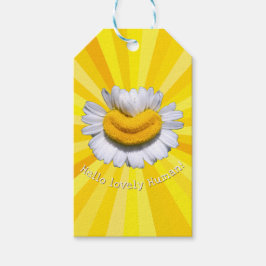 "Hallo lieber Mensch!" Chamomile Lächeln Sonnensch Geschenkanhänger