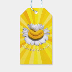 "Hallo lieber Mensch!" Chamomile Lächeln Sonnensch Geschenkanhänger
