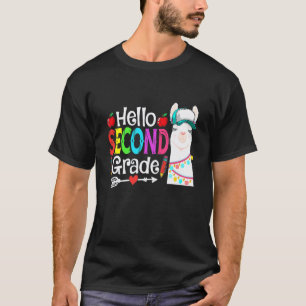 Hallo Llama der zweiten Klasse zurück zur Schule e T-Shirt