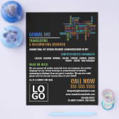 Hallo Logo, Übersetzer und Dolmetscher Flyer (Einzeln)