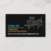 Hallo Logo, Übersetzer und Dolmetscher Visitenkarte (Vorderseite)