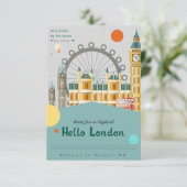 Hallo London Holiday & saisonale Postkarte (Stehend Vorderseite)