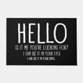 Hallo, lustige Tür Fußmatte (Vorderseite)