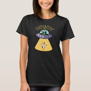 Hallo, Lustiges UFO-Grafik T-Shirt
