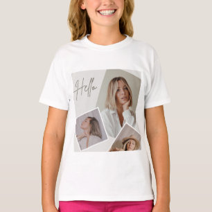 Hallo Mädchen Bild T-Shirt