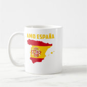 Hallo Madrid I Liebe Spanien Karte Flag Proud Span Kaffeetasse (Links)
