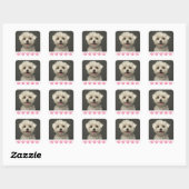 Hallo Maltese Puppy Hund Stickers / Siegel (Blatt)