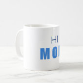 Hallo Mama Baby Jungen Tasse (Vorderseite Links)