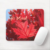 Hallo Mama! Mousepad Roter Herbstbaum Blätter nach (Mit Mouse)