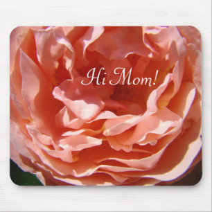 Hallo Mama! Rosa Rosen-Blume mousepad Rosen mit