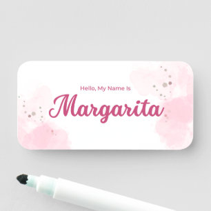 Hallo Margarita Klassischer Namensschild