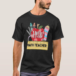Hallo Mathelehrer    Apfellehrer T-Shirt