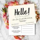 Hallo, Meet the Neighbors | Einfache Begrüßung Pos Postkarte