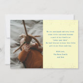 HALLO | Mein Baby vorstellen | Modernes Foto Ankündigung (Rückseite)