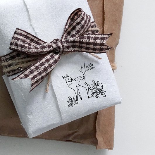 Hallo mein Hirsch Dekorative Kunsthandwerk Valenti Gummistempel
