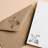 Hallo mein Hirsch Dekorative Kunsthandwerk Valenti Gummistempel