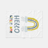 Hallo mein kleiner Regenbogen Fleecedecke (Vorderseite (Horizontal))