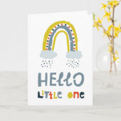 Hallo mein kleiner Regenbogen Karte (Gelbe Blume)