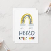 Hallo mein kleiner Regenbogen Karte (Vorderseite/Rückseite Beispiel)