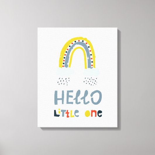 Hallo mein kleiner Regenbogen Leinwanddruck (Vorderseite)