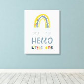 Hallo mein kleiner Regenbogen Leinwanddruck (Insitu (Holzboden))