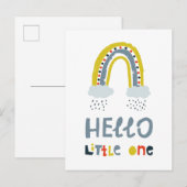 Hallo mein kleiner Regenbogen Postkarte (Vorne/Hinten)