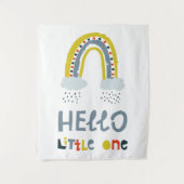 Hallo mein kleiner Regenbogen Wandteppich (Vorderseite)