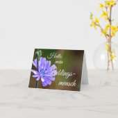 Hallo mein Lieblingsmensch! Karte (Gelbe Blume)