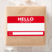 Hallo, mein Name ist.... Abzeichen / Aufkleber/ Et (Insitu)
