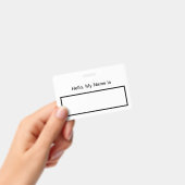 Hallo, mein Name ist Abzeichen Ausweis (Handheld)