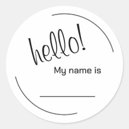 Hallo, mein Name ist Aufkleber