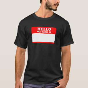 Hallo, mein Name ist Aufkleber Shirt Schreiben Sie