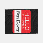 Hallo mein Name ist Ben Dover Fun Adult Humor Joke Fleecedecke (Vorderseite (Horizontal))