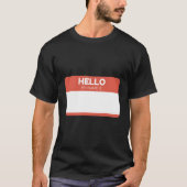 Hallo Mein Name ist - Benutzerdefiniertes Blinddes T-Shirt (Vorderseite)