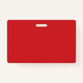 "Hallo, mein Name ist!" Blank Modern Red Ausweis (Rückseite)