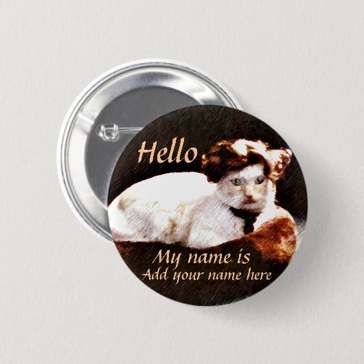 Hallo, mein Name ist.._Button. Button (Vorne & Hinten)