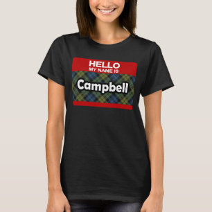 Hallo Mein Name ist Campbell Scottish Tartan T-Shirt