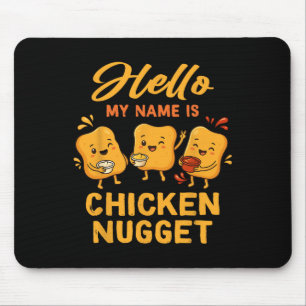 Hallo, mein Name ist Chicken Nugget Kostüm Kinder Mousepad