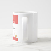 Hallo Mein Name ist Crazy Chicken Person - Kaffee  Jumbo-Tasse (Rückseite)