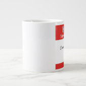 Hallo Mein Name ist Crazy Chicken Person - Kaffee  Jumbo-Tasse (Vorderseite)