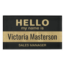 Hallo Mein Name ist - Custom Business Mitarbeiter Namenschild