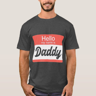 Hallo Mein Name ist Daddy Name ag Funny Gay T-Shirt