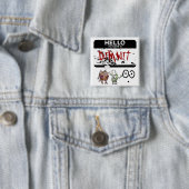 Hallo, mein Name ist Dimwit oxymoron Lapel Pin Button (Beispiel)